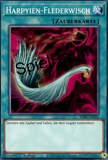 Harpie's Feather Duster Single: Yu-Gi-Oh! Structure Deck: Beware of Traptrix Einzelkarte