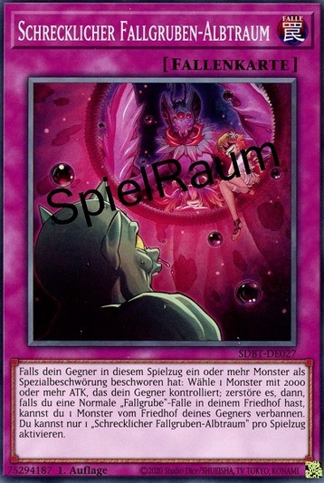 Terrifying Trap Hole Nightmare Single: Yu-Gi-Oh! Structure Deck: Beware of Traptrix Einzelkarte