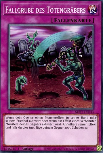 Gravedigger's Trap Hole Single: Yu-Gi-Oh! Structure Deck: Beware of Traptrix Einzelkarte
