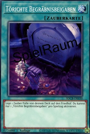 Foolish Burial Goods Single: Yu-Gi-Oh! Structure Deck: Legend of the Crystal Beasts Einzelkarte
