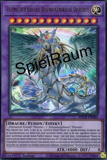 Ultimate Crystal Rainbow Dragon Overdrive Single: Yu-Gi-Oh! Structure Deck: Legend of the Crystal Beasts Einzelkarte