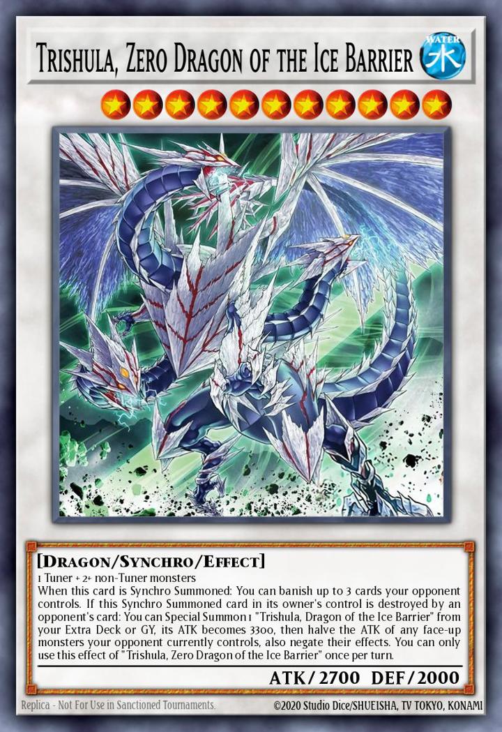 Trishula, Zero Dragon of the Ice Barrier Single: Yu-Gi-Oh! Structure Deck: Freezing Chains Einzelkarte