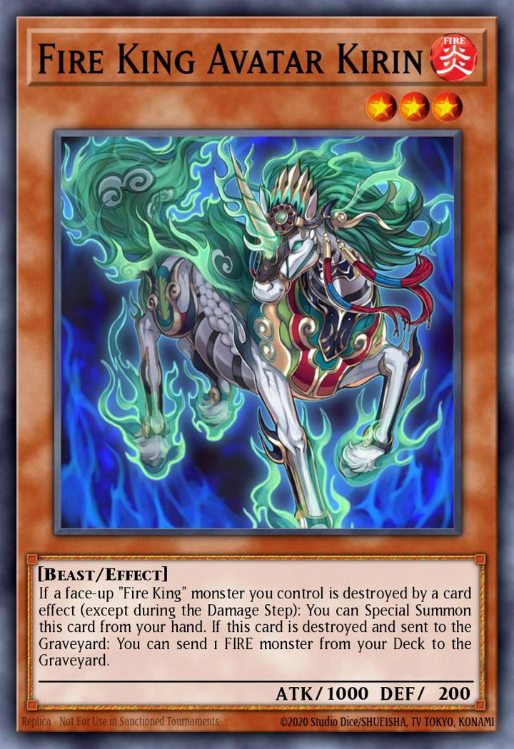 Fire King Avatar Kirin Single: Yu-Gi-Oh! Structure Deck: Onslaught of the Fire Kings Einzelkarte