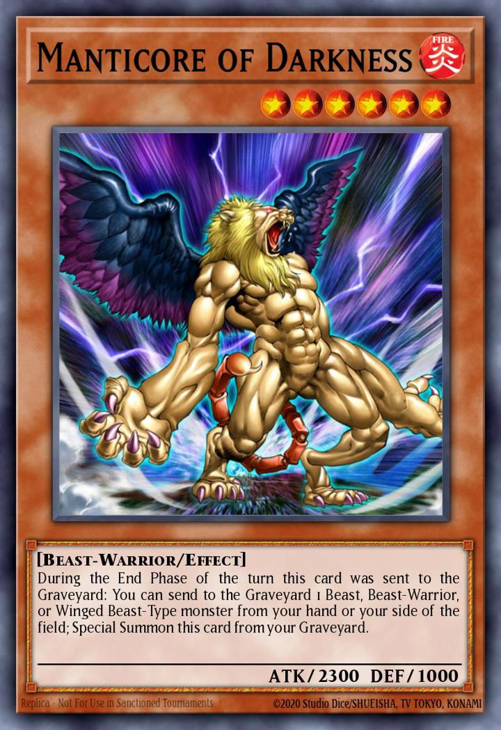 Manticore of Darkness Single: Yu-Gi-Oh! Structure Deck: Onslaught of the Fire Kings Einzelkarte