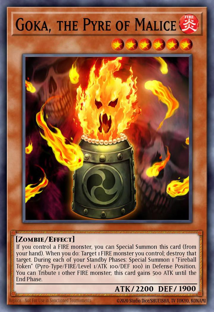 Goka, the Pyre of Malice Single: Yu-Gi-Oh! Structure Deck: Onslaught of the Fire Kings Einzelkarte
