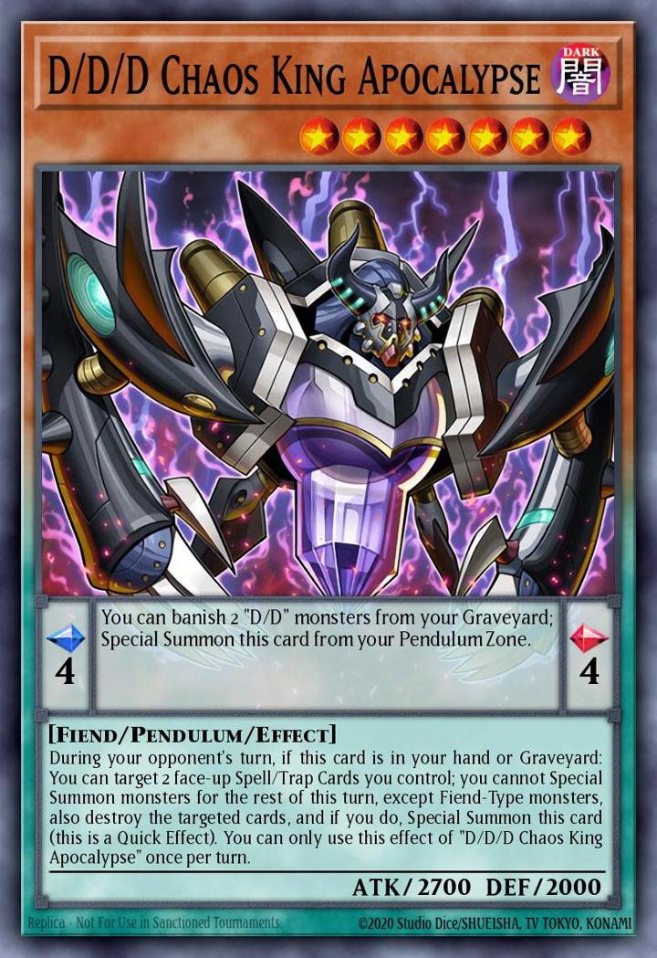 D/D/D Chaos King Apocalypse Single: Yu-Gi-Oh! Structure Deck: Pendulum Domination Einzelkarte