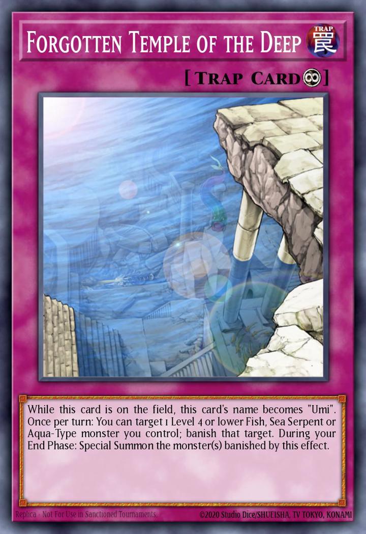 Forgotten Temple of the Deep Single: Yu-Gi-Oh! Structure Deck: Realm of the Sea Emperor Einzelkarte