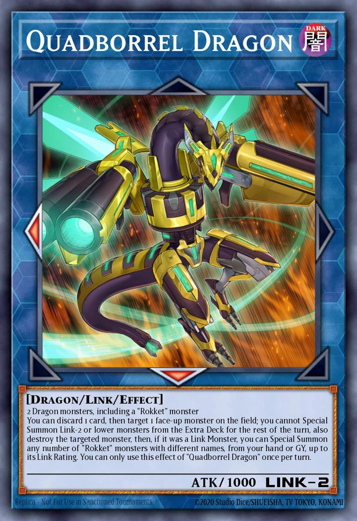 Quadborrel Dragon Single: Yu-Gi-Oh! Structure Deck: Rokket Revolt Einzelkarte