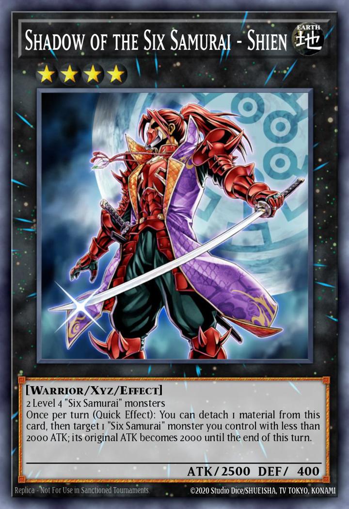 Shadow of the Six Samurai - Shien (V.2 - Oversized) Single: Yu-Gi-Oh! Structure Deck: Samurai Warlords Einzelkarte
