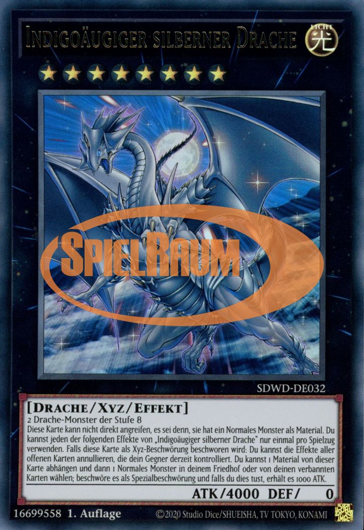 Indigo-Eyes Silver Dragon