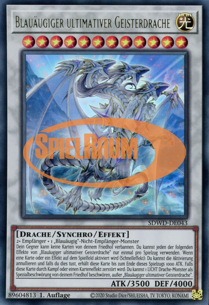 Blue-Eyes Ultimate Spirit Dragon (V.1 - Ultra Rare)