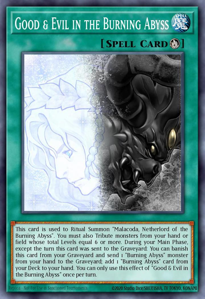 Good & Evil in the Burning Abyss (V.2 - Super Rare)