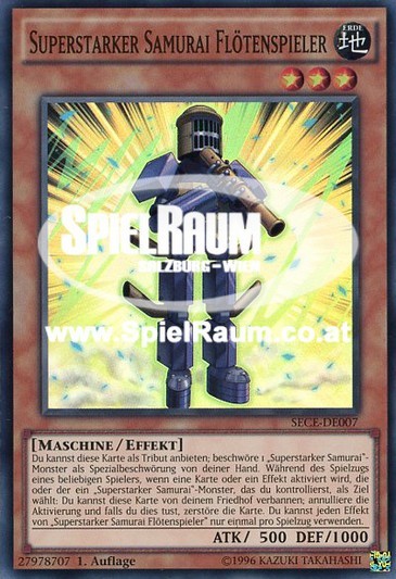 Superheavy Samurai Flutist (V.1 - Super Rare) Single: Yu-Gi-Oh! Secrets of Eternity Einzelkarte