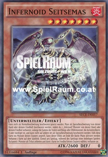 Infernoid Seitsemas Single: Yu-Gi-Oh! Secrets of Eternity Einzelkarte