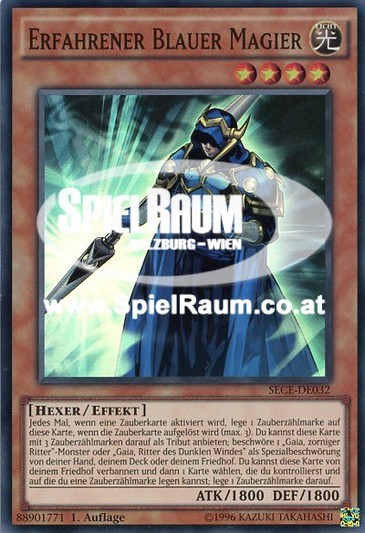 Skilled Blue Magician (V.1 - Super Rare) Single: Yu-Gi-Oh! Secrets of Eternity Einzelkarte