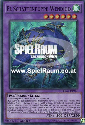 El Shaddoll Wendigo (V.1 - Super Rare) Single: Yu-Gi-Oh! Secrets of Eternity Einzelkarte