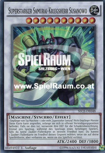 Superheavy Samurai Warlord Susanowo (V.1 - Super Rare) Single: Yu-Gi-Oh! Secrets of Eternity Einzelkarte