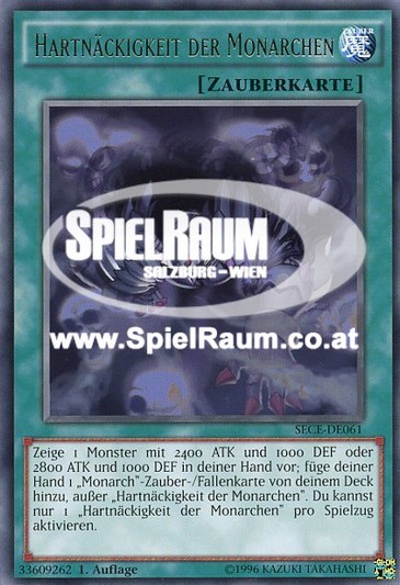 Tenacity of the Monarchs Single: Yu-Gi-Oh! Secrets of Eternity Einzelkarte