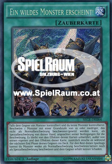 A Wild Monster Appears! Single: Yu-Gi-Oh! Secrets of Eternity Einzelkarte
