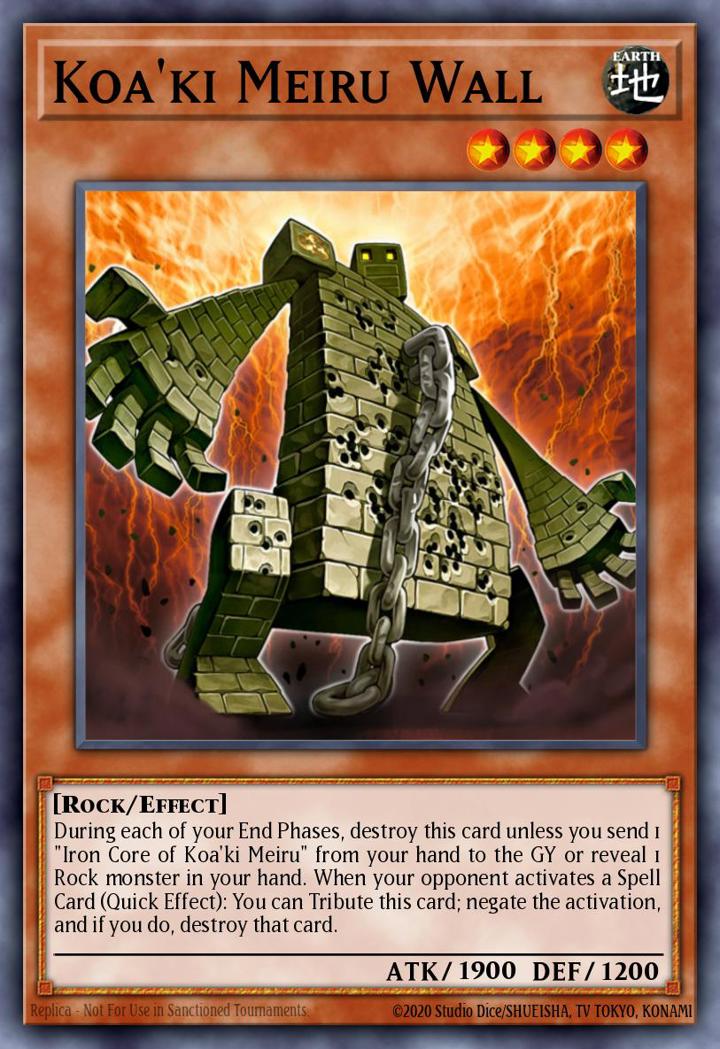 Koa'ki Meiru Wall Single: Yu-Gi-Oh! Secret Slayers Einzelkarte