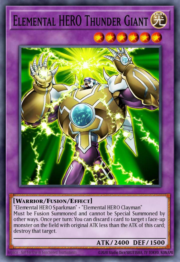 Elemental HERO Thunder Giant Single: Yu-Gi-Oh! Speed Duel GX: Duel Academy Box Einzelkarte