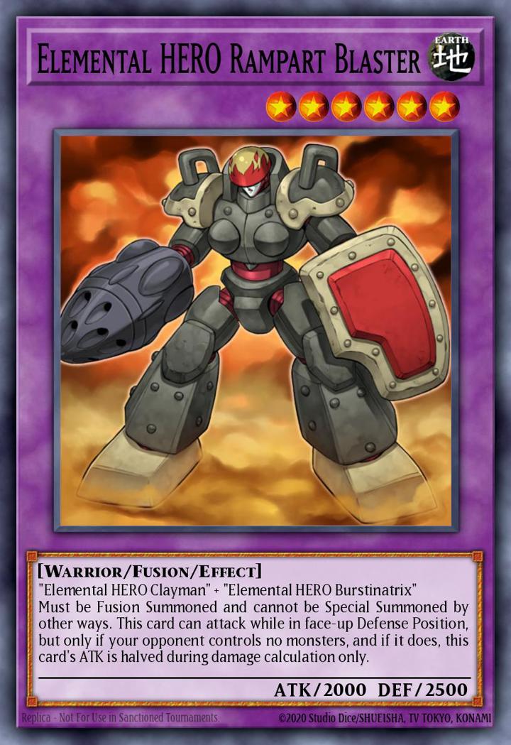 Elemental HERO Rampart Blaster Single: Yu-Gi-Oh! Speed Duel GX: Duel Academy Box Einzelkarte