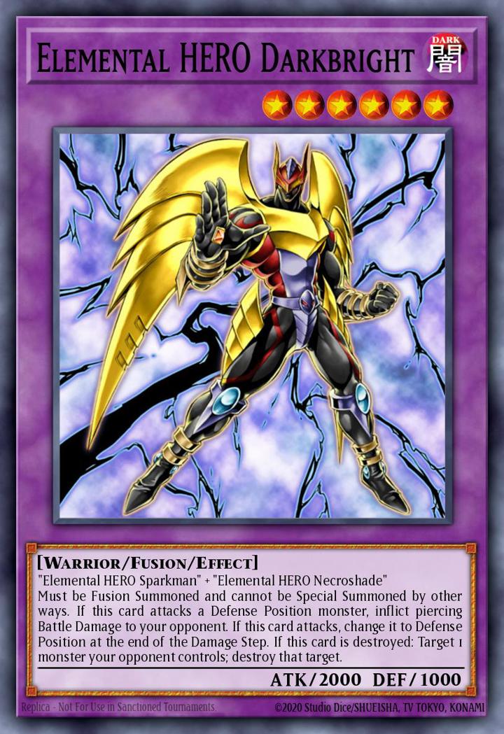Elemental HERO Darkbright Single: Yu-Gi-Oh! Speed Duel GX: Duel Academy Box Einzelkarte