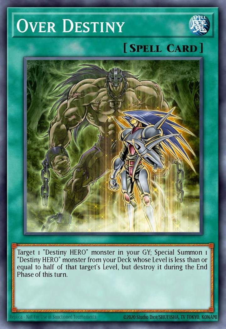 Over Destiny Single: Yu-Gi-Oh! Speed Duel GX: Duel Academy Box Einzelkarte