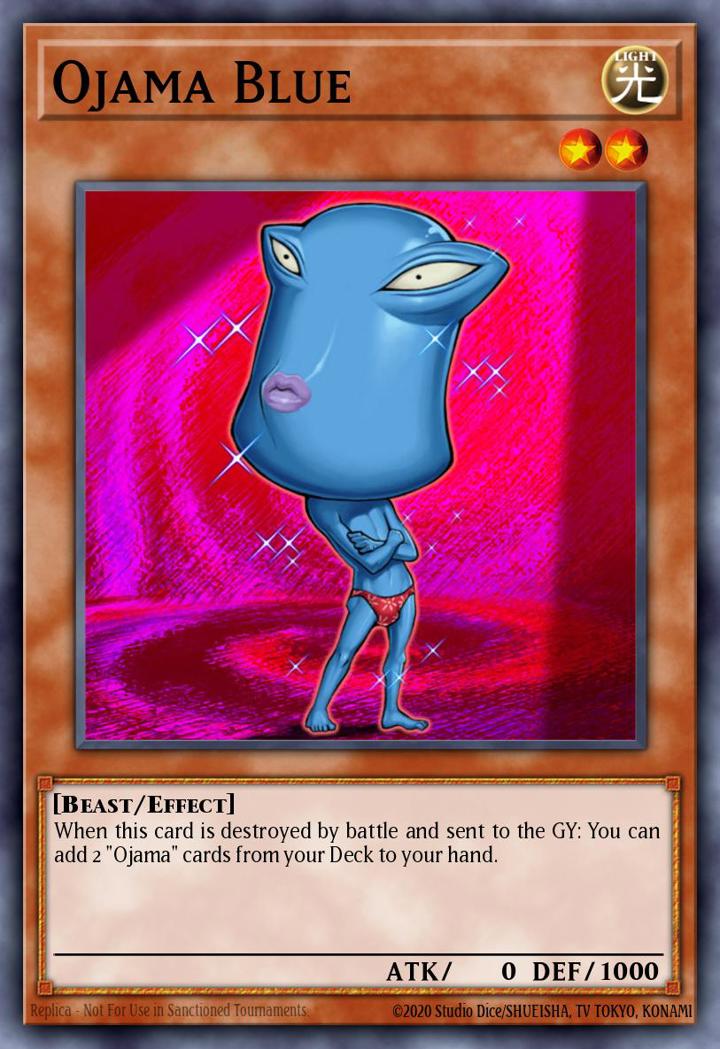 Ojama Blue Single: Yu-Gi-Oh! Speed Duel GX: Duel Academy Box Einzelkarte