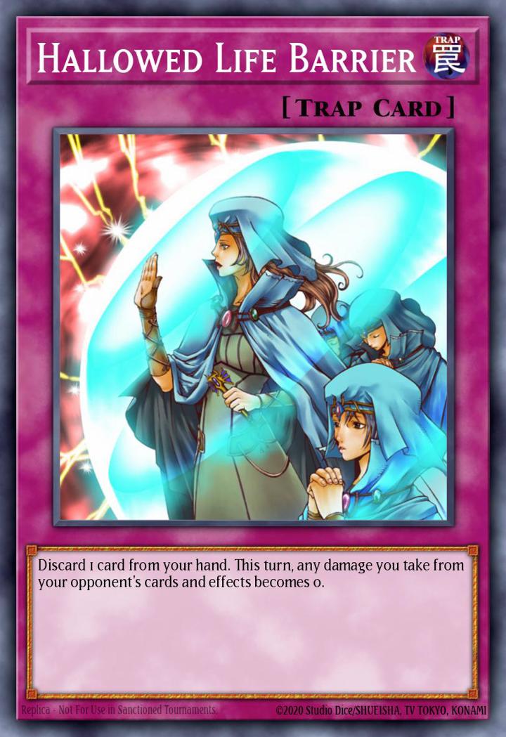Hallowed Life Barrier Single: Yu-Gi-Oh! Speed Duel GX: Duel Academy Box Einzelkarte