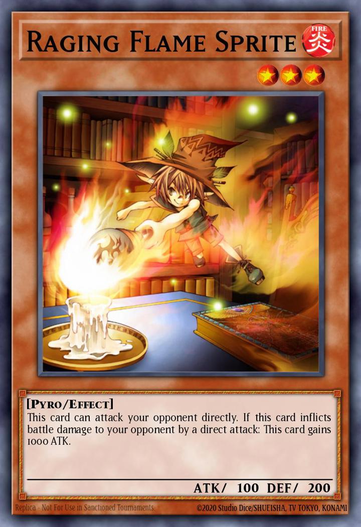 Raging Flame Sprite Single: Yu-Gi-Oh! Speed Duel GX: Duel Academy Box Einzelkarte