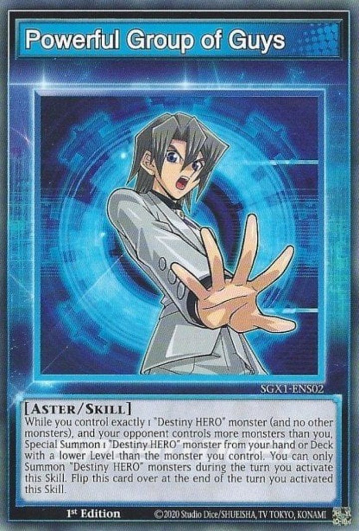 Powerful Group of Guys (Skill) Single: Yu-Gi-Oh! Speed Duel GX: Duel Academy Box Einzelkarte