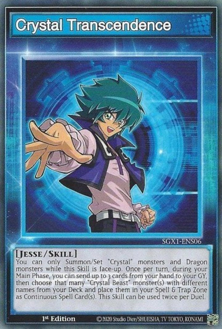 Crystal Transcendence (Skill) Single: Yu-Gi-Oh! Speed Duel GX: Duel Academy Box Einzelkarte
