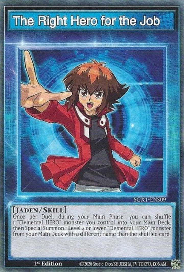 The Right Hero for the Job (Skill) Single: Yu-Gi-Oh! Speed Duel GX: Duel Academy Box Einzelkarte
