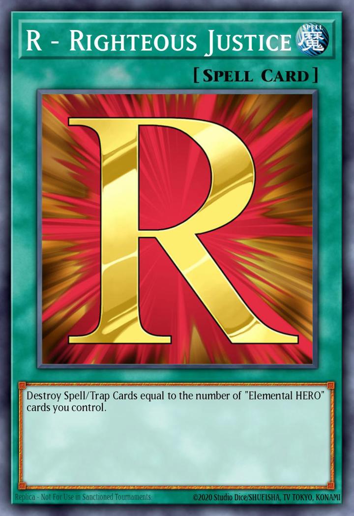 R - Righteous Justice Single: Yu-Gi-Oh! Speed Duel GX: Midterm Paradox Einzelkarte