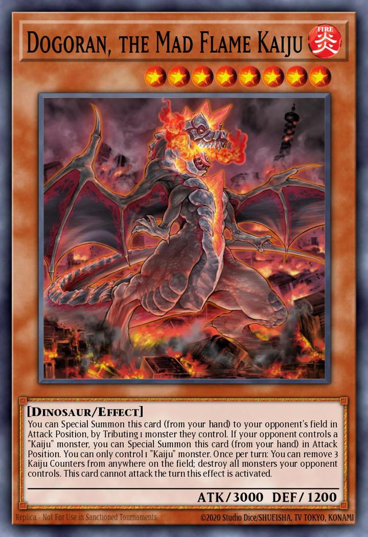 Dogoran, the Mad Flame Kaiju (V.1 - Common) Single: Yu-Gi-Oh! Speed Duel GX: Midterm Paradox Einzelkarte