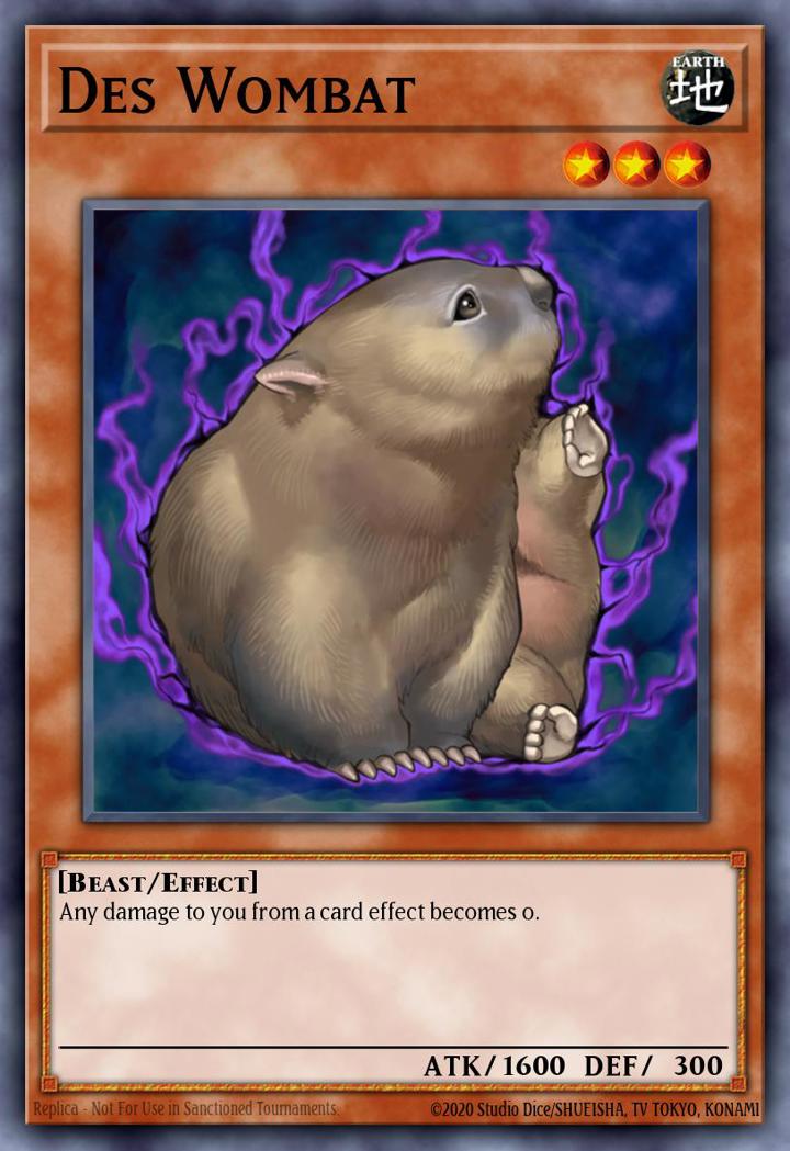 Des Wombat Single: Yu-Gi-Oh! Speed Duel GX: Midterm Paradox Einzelkarte
