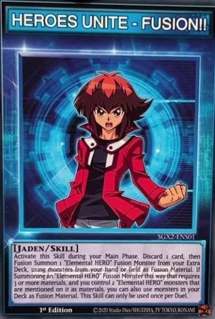 HEROES UNITE - FUSION!! (Skill) Single: Yu-Gi-Oh! Speed Duel GX: Midterm Paradox Einzelkarte