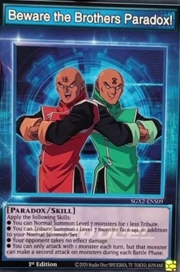 Beware the Brothers Paradox! (Skill) Single: Yu-Gi-Oh! Speed Duel GX: Midterm Paradox Einzelkarte
