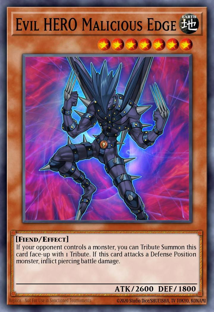 Evil HERO Malicious Edge Single: Yu-Gi-Oh! Speed Duel GX: Duelists of Shadows Einzelkarte