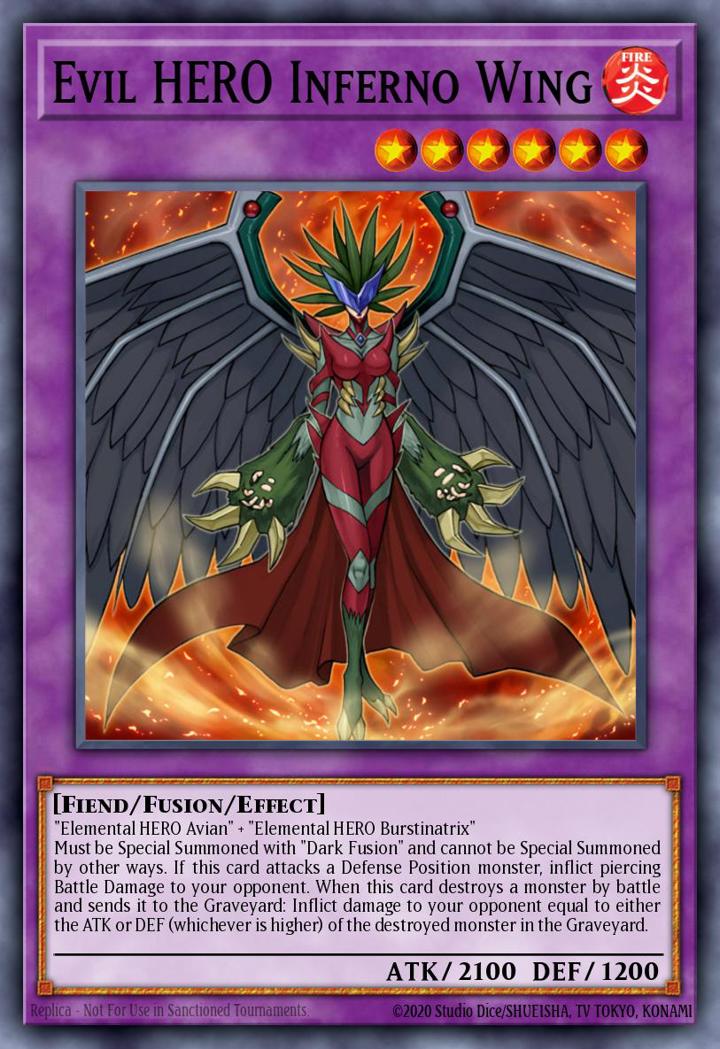 Evil HERO Inferno Wing Single: Yu-Gi-Oh! Speed Duel GX: Duelists of Shadows Einzelkarte