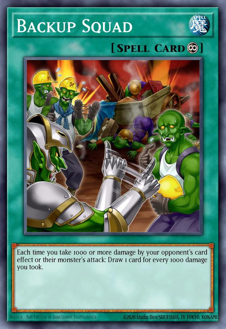 Backup Squad Single: Yu-Gi-Oh! Speed Duel GX: Duelists of Shadows Einzelkarte