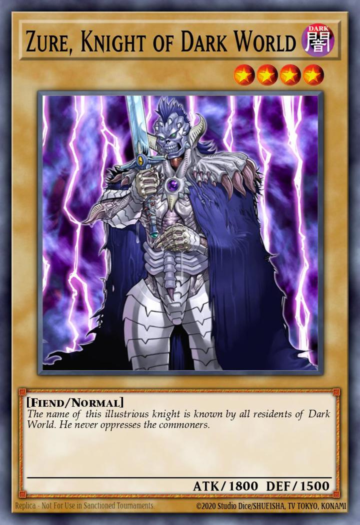 Zure, Knight of Dark World Single: Yu-Gi-Oh! Speed Duel GX: Duelists of Shadows Einzelkarte