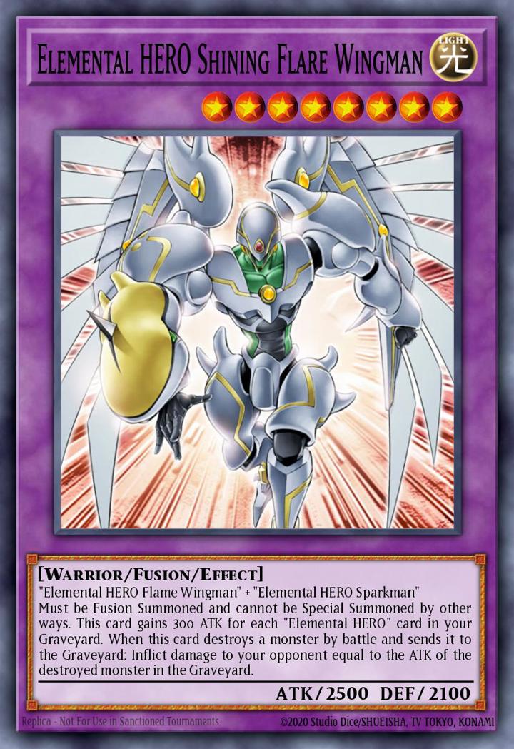 Elemental HERO Shining Flare Wingman (V.2 - Secret Rare) Single: Yu-Gi-Oh! Speed Duel GX: Duelists of Shadows Einzelkarte