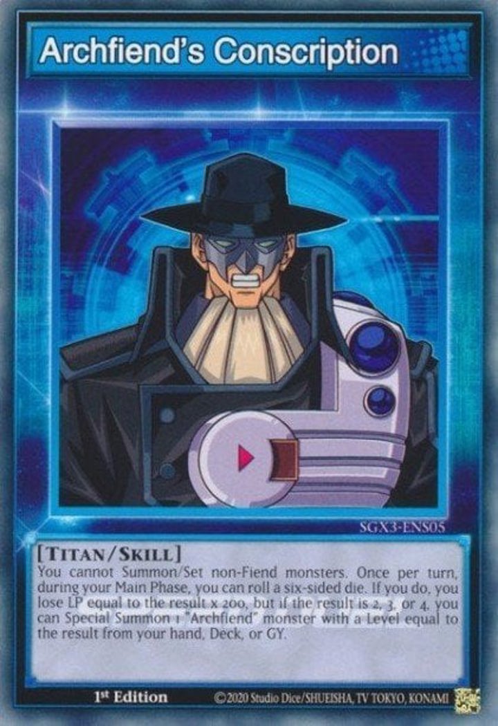 Archfiend's Conscription (Skills) Single: Yu-Gi-Oh! Speed Duel GX: Duelists of Shadows Einzelkarte