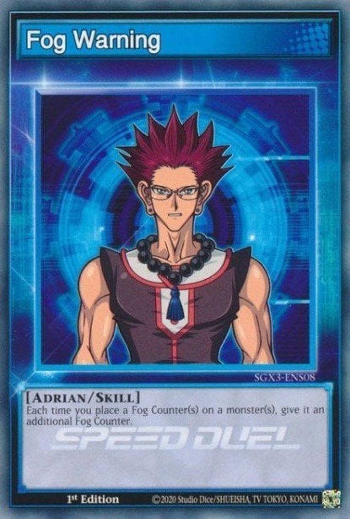 Fog Warning (Skills) Single: Yu-Gi-Oh! Speed Duel GX: Duelists of Shadows Einzelkarte
