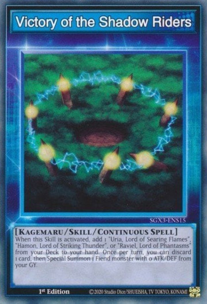 Victory of the Shadow Riders (Skill) Single: Yu-Gi-Oh! Speed Duel GX: Duelists of Shadows Einzelkarte