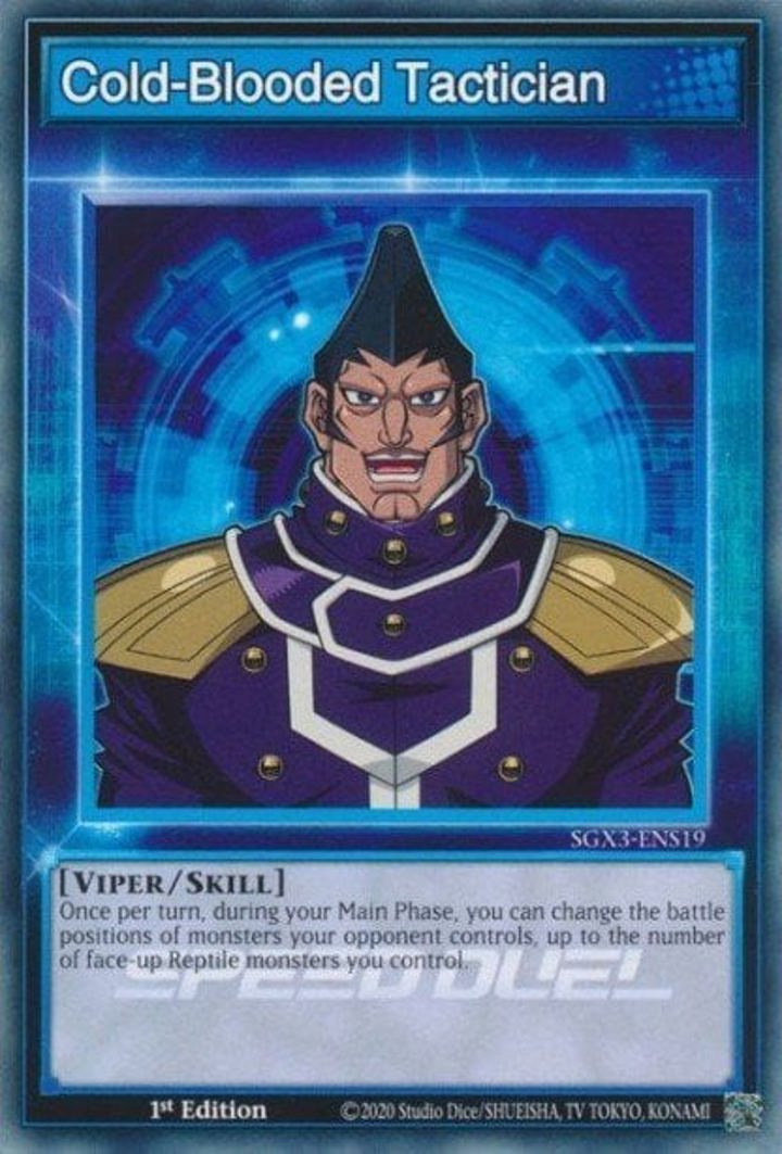 Cold-Blooded Tactician (Skill) Single: Yu-Gi-Oh! Speed Duel GX: Duelists of Shadows Einzelkarte