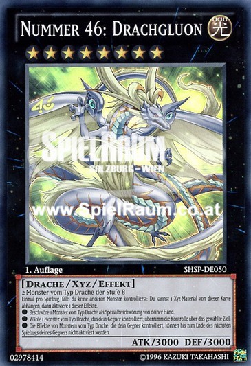 Number 46: Dragluon (V.1 - Super Rare) Single: Yu-Gi-Oh! Shadow Specters Einzelkarte