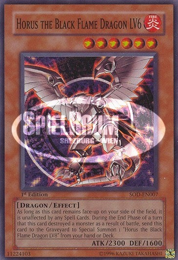 Horus the Black Flame Dragon LV6 (V.1 - Super Rare) Single: Yu-Gi-Oh! Soul of the Duelist Einzelkarte